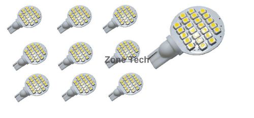 Zone tech t10 921 194 24-3528 smd led bulb t warm white ac/dc 12v -28v (10 pk)