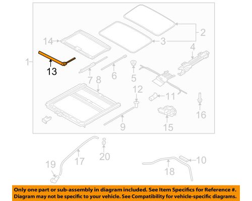 Kia oem 10-13 forte koup-sunroof wind deflector 816411m200