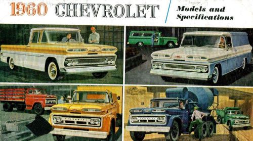 Original 1960 chevrolet truck shop manual s&amp;m 22 softback complete