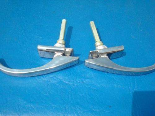 1947-48 ford outside door handles pair dennis carpenter #6a-7022400 &#034;brand new&#034;