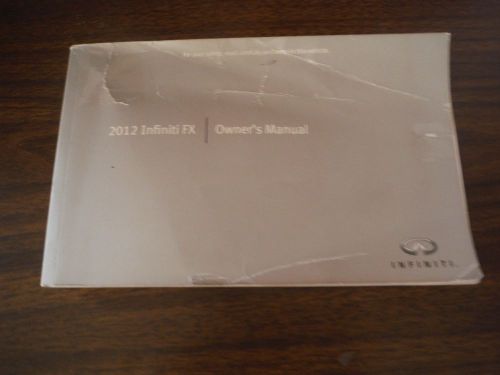 2012 infiniti fx owner&#039;s manual