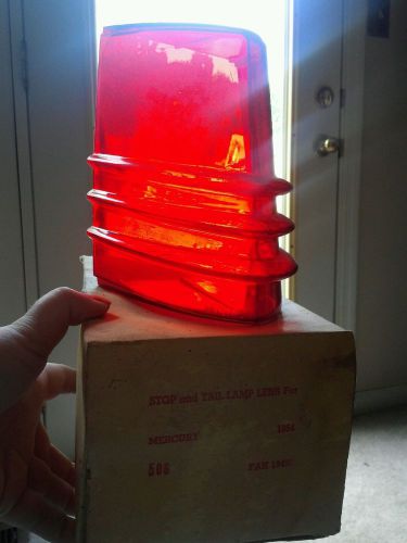 Vintage original 1954 mercury ford globe stop tail lamp lense mrst-54 in box