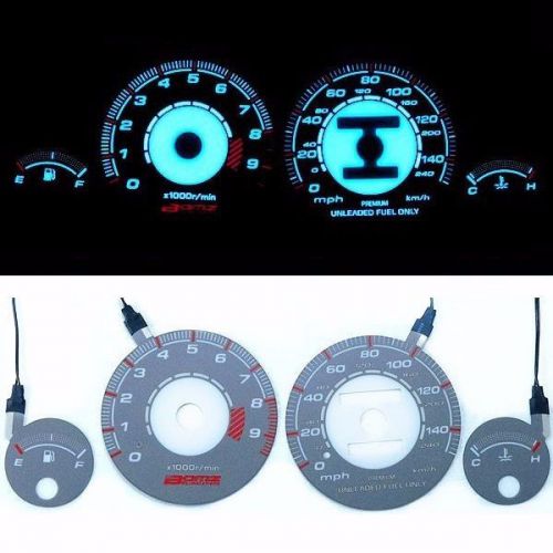 Indiglo glow gauge dash face el cluster for acura integra gsr 94-01