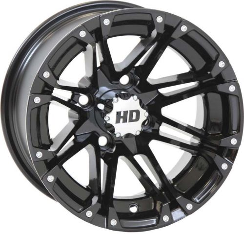 Sti hd3 gloss black golf cart wheel 12x7 (4/4) - (2+5) [12hd314]