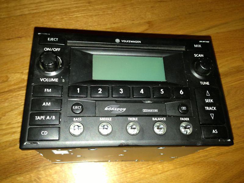 Vw "monsoon" radio/cd head unit sold "as-is"