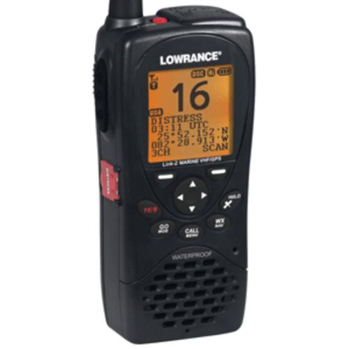 Lowrance link-2 vhf/gps handheld radio