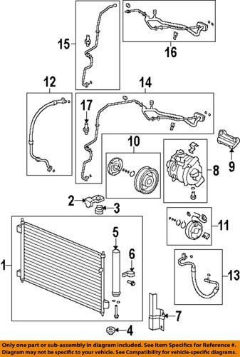 Honda oem 80311-ta5-a01 a/c hose/a/c refrigerant suction hose