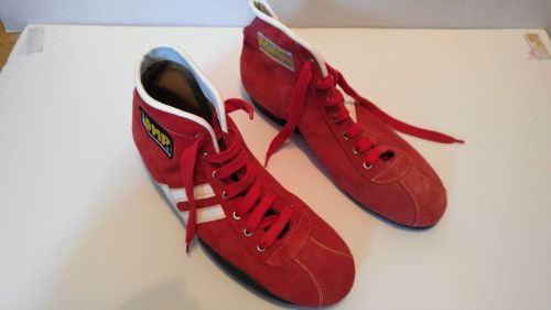 Omp ankle driving boots red suede nomex 111 size 43 eu/9 uk/10 usa