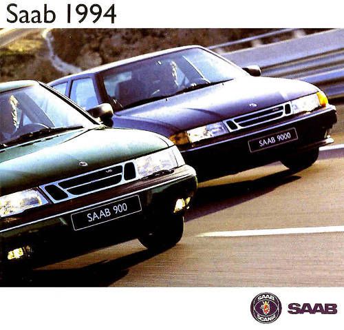 1994 saab brochure-900 turbo convertible-9000 aero cde