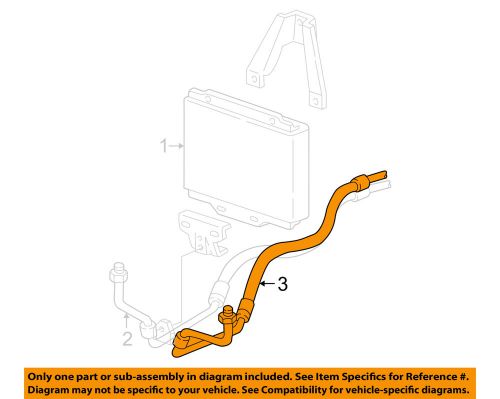 Gm oem oil cooler-outlet hose 15112870