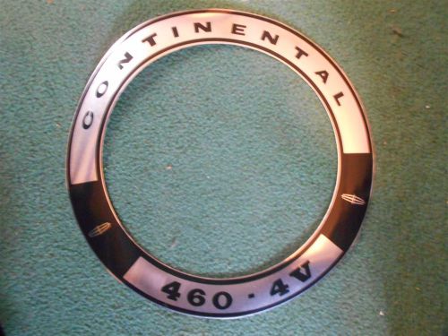 1968 1969 1970 1971 lincoln continental and mark 460 air cleaner top lid decal