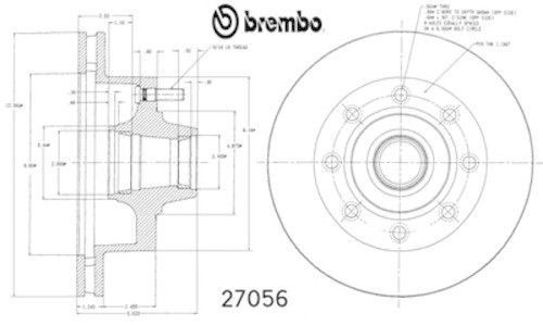 27056 2 brembo front brake discs / rotors fits ford pickup non chinese made