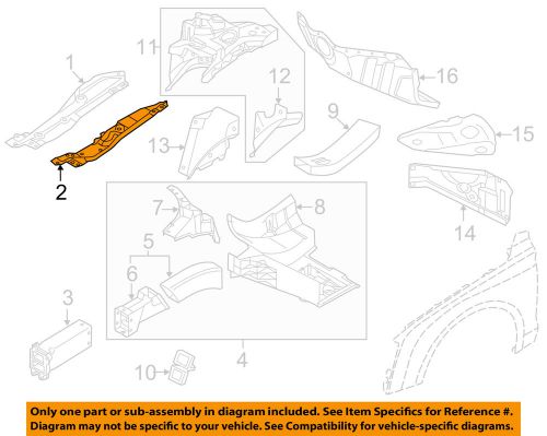 Audi oem 11-15 a8 quattro fender-lower filler left 4h0805171ta