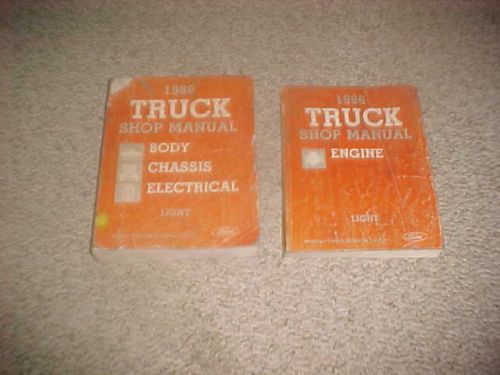 1986 ford f-150 f-250 f-350 bronco econoline light truck service manual set