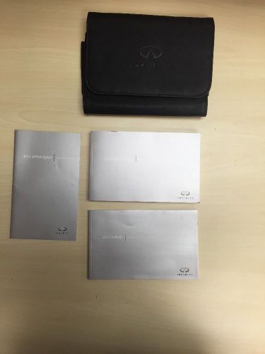 Infiniti qx60 2014 owners manual books w /case oem and navigation