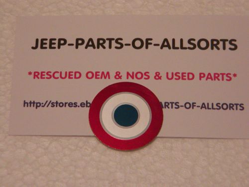 Nos 1970 amc amx javelin metal bullseye emblem for woodgrain dash glove box door