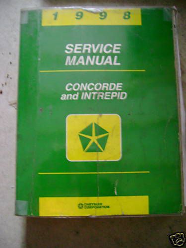 1998 chrysler concorde intrepid service manuals