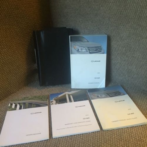 2011 lexus gx460 owners manual set with warranty guides and case