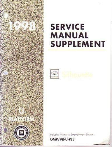 1998 oldsmobile silhouetteshop service manual audio stereo supplement