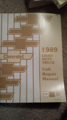 1989 chevrolet  light duty truck unit repair manual