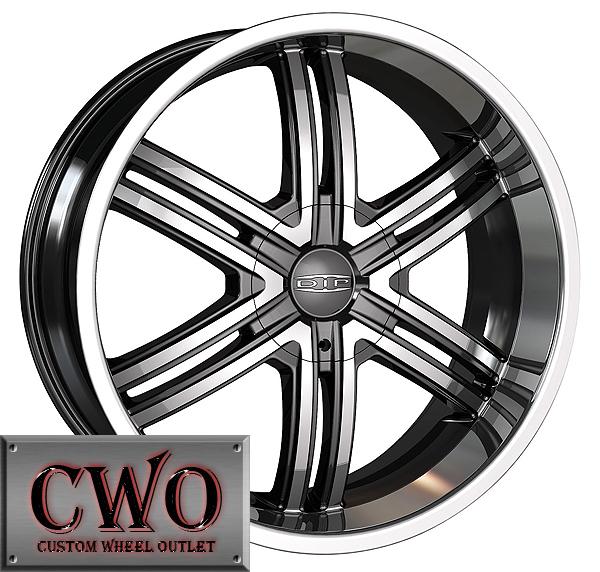 24 black dip hack rims 5x139.7/6x139.7 5 lug dodge ram chevy gmc titan cwo