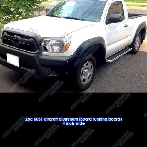 Iboard running boards 4&#034; fit 07-16 toyota tundra regular cab