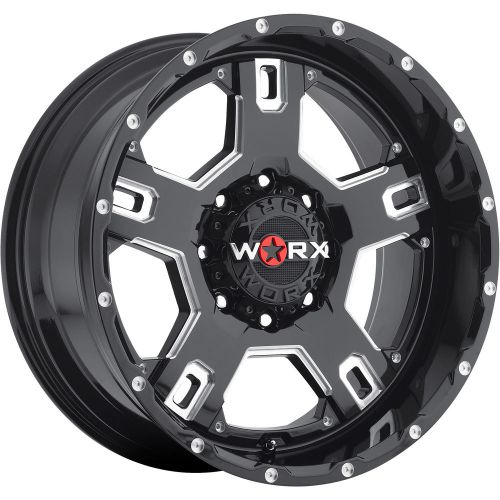 18x9 black worx havoc 802 8x6.5 +12 rims atturo trail blade mt 35x12.5r18lt