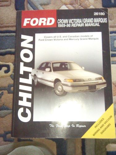 Chilton ford crown victoria grand marquis 1989-98 1990 1991 1992 93 94 95 96 97