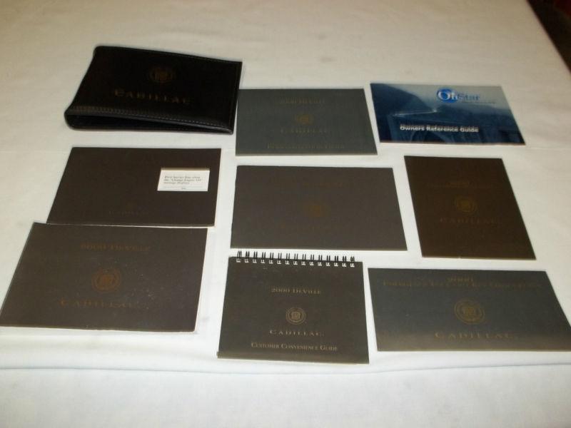 2000 cadillac deville owner manual 9/pc.set & cadillac premium factory case