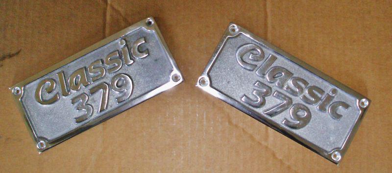 Peterbilt classic 379 nameplates (set of 2)