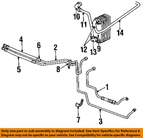 Dodge oem 68004319aa transmission oil cooler-lower hose