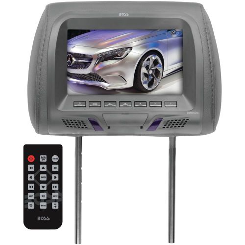 Boss hir70ug audio 7&#034; headrest monitor with ir transmitter &amp; usb/sd(tm) card ...