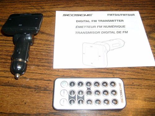 Scosche digital fm transmitter fmtd8/fmtd8r