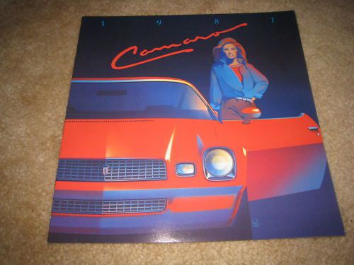 1981 chevrolet camaro berlinetta z28 sales brochure dealer catalog literature