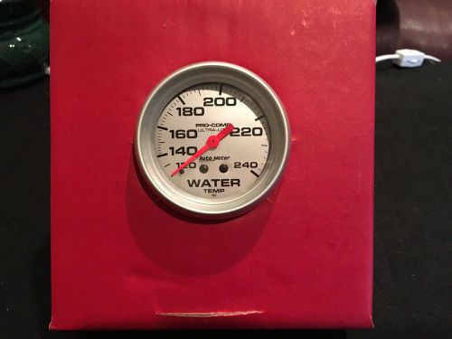 Auto meter ultra lite analog 2 5/8 inch water temperature gauge 4432