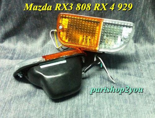 Mazda savanna rx3 rx-3 rx-4 rx4 929 808 parking turing light lamp  set lh &amp;rh