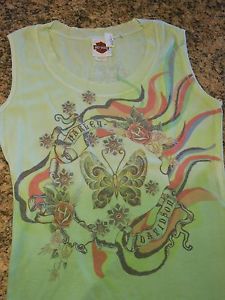 Women&#039;s lt green harley davidson tank/cami top/shirt sz lg nwt-made in usa!