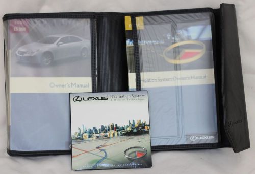 2007 lexus es 350 owner&#039;s manual and interactive cd set w/leather case