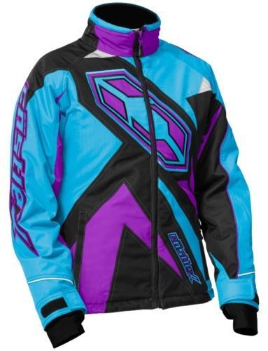 2016 castle x youth girls launch g3 snowmobile jacket-reflex blue-xs 4/6-m 10/12