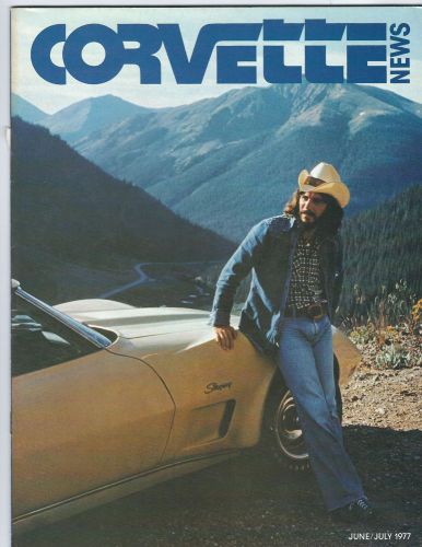 Corvette news magazine june/july 1977 original/mint condition