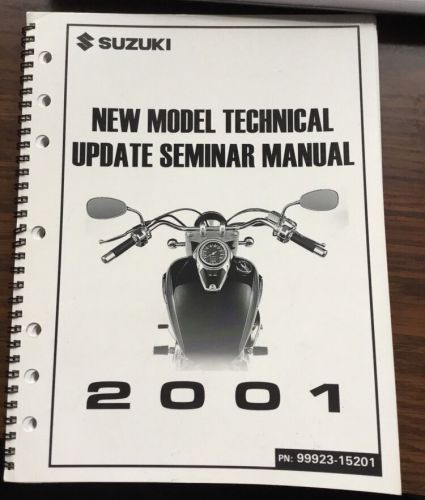 2001 suzuki new model technical update seminar manual 99923-15201