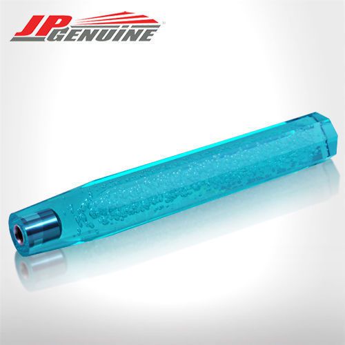 Jdm vip octogon bubble style 300mm mt/at shifter shift knob green - universal 2