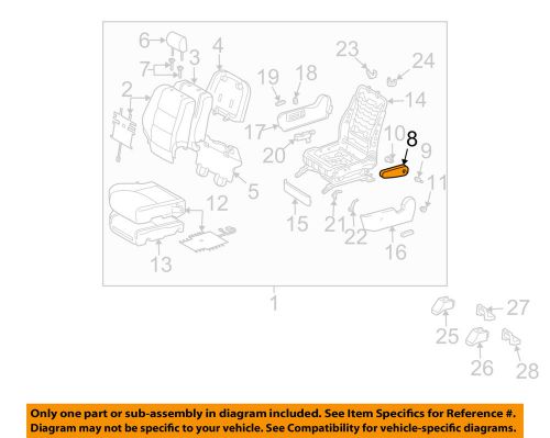 Toyota oem 04-07 highlander front seat-armrest right 7281048170b2