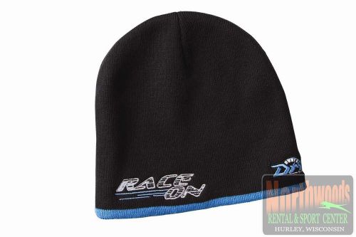 Drift racing adult race on beanie / hat - osfm - black / blue 5255-508