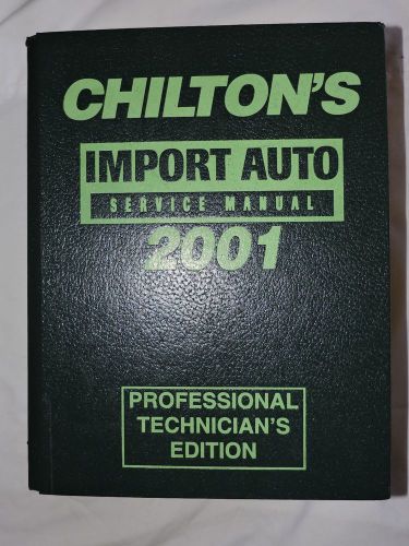 Chilton 1997 2001 import auto service manual part 9347 bmw vw daewoo audi volvo