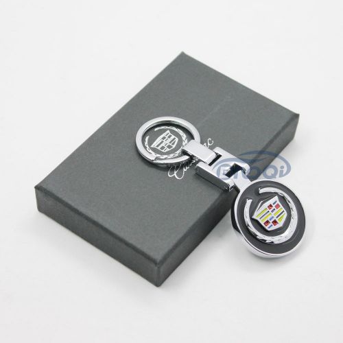 3d pendant keychain key chain ring for cadillac ats cts xts srx escalade