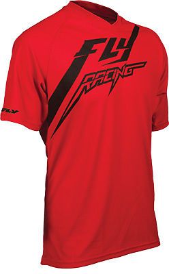Fly racing men&#039;s red short sleeve t-shirt w/ odor control &amp; uv protection
