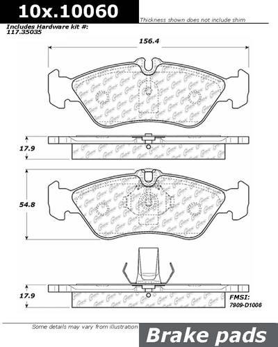 Centric 106.10060 brake pad or shoe, rear