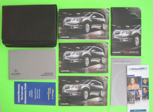 2011 acura mdx factory owner&#039;s manual set &amp; case *oem*