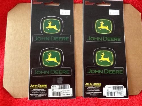 Set of 2 john deere logo decal (2 decals/sheet) - lp21598